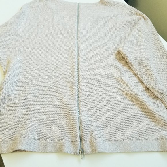 Express Rose Pink Sparkle V-neck Sweater Back Zipper XS - Picture 8 of 12